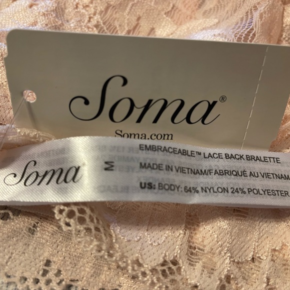 Soma pink  bralette NWT size Medium - Picture 4 of 6